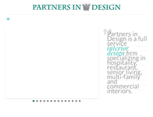 Tablet Screenshot of partnersindesignllc.com